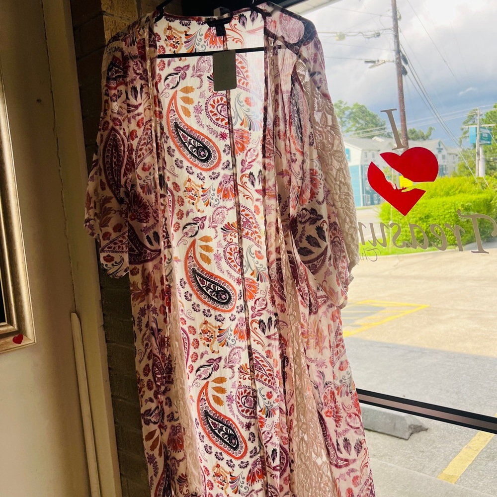 American Eagle Outfitters Multicolor Kimono